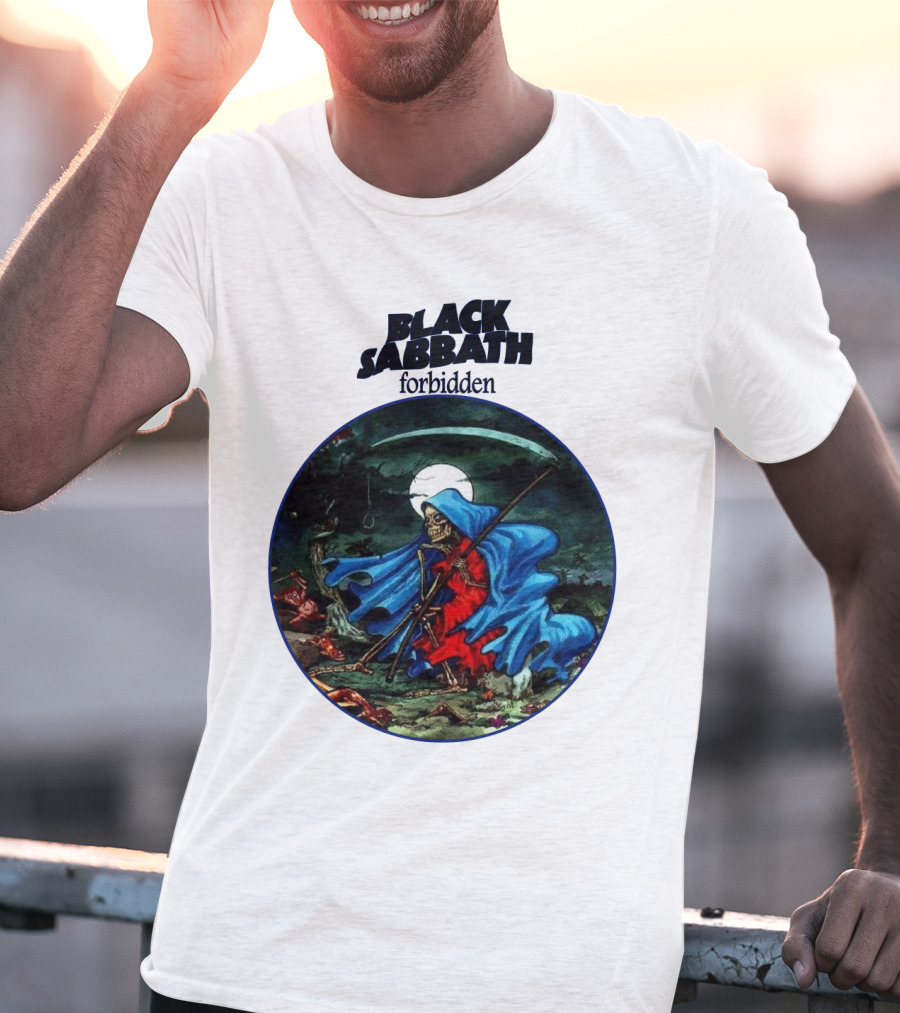 Black Sabbath Forbidden Grim Reaper Album Art T-Shirt