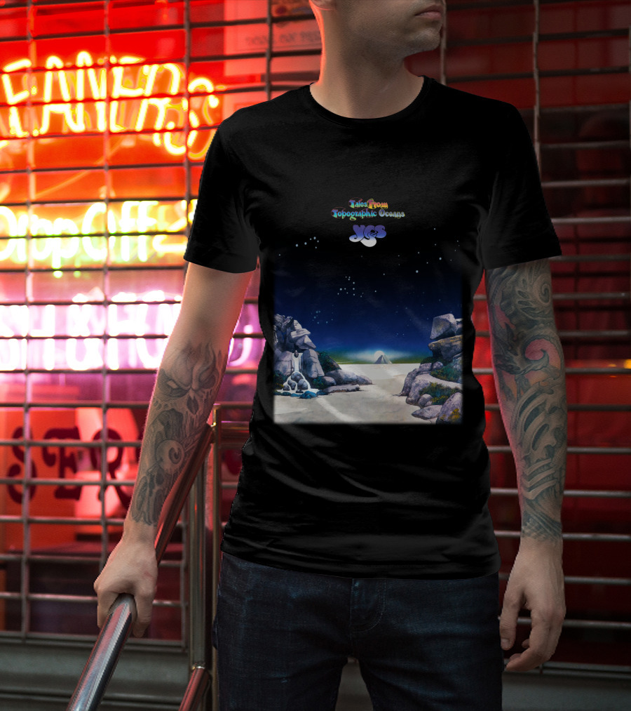 Tales From Topographic Oceans Yes Album Art Scenic Landscape T-Shirt