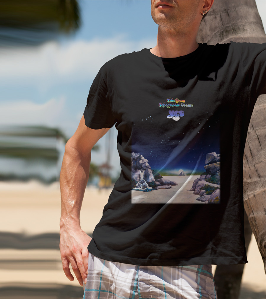 Tales From Topographic Oceans Yes Album Art Scenic Landscape T-Shirt