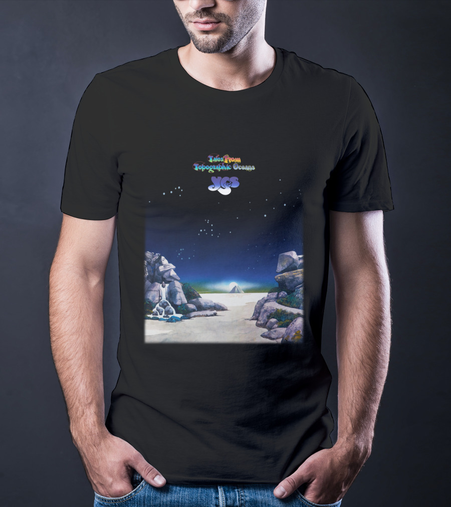 Tales From Topographic Oceans Yes Album Art Scenic Landscape T-Shirt