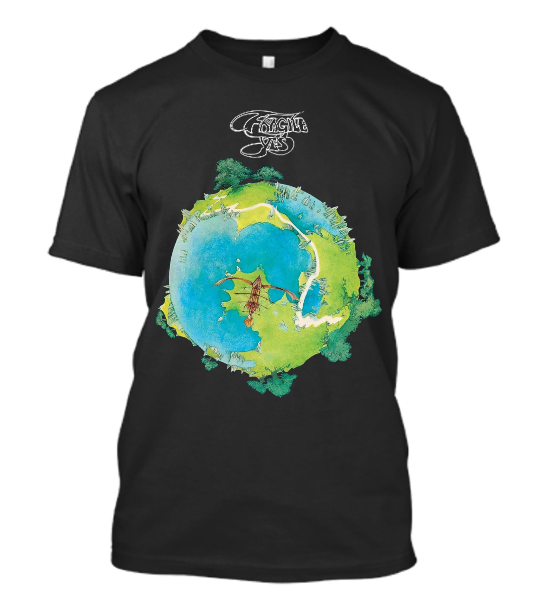 Fragile Yes Album Cover Artwork Vintage 1971 Classic Rock T-Shirt
