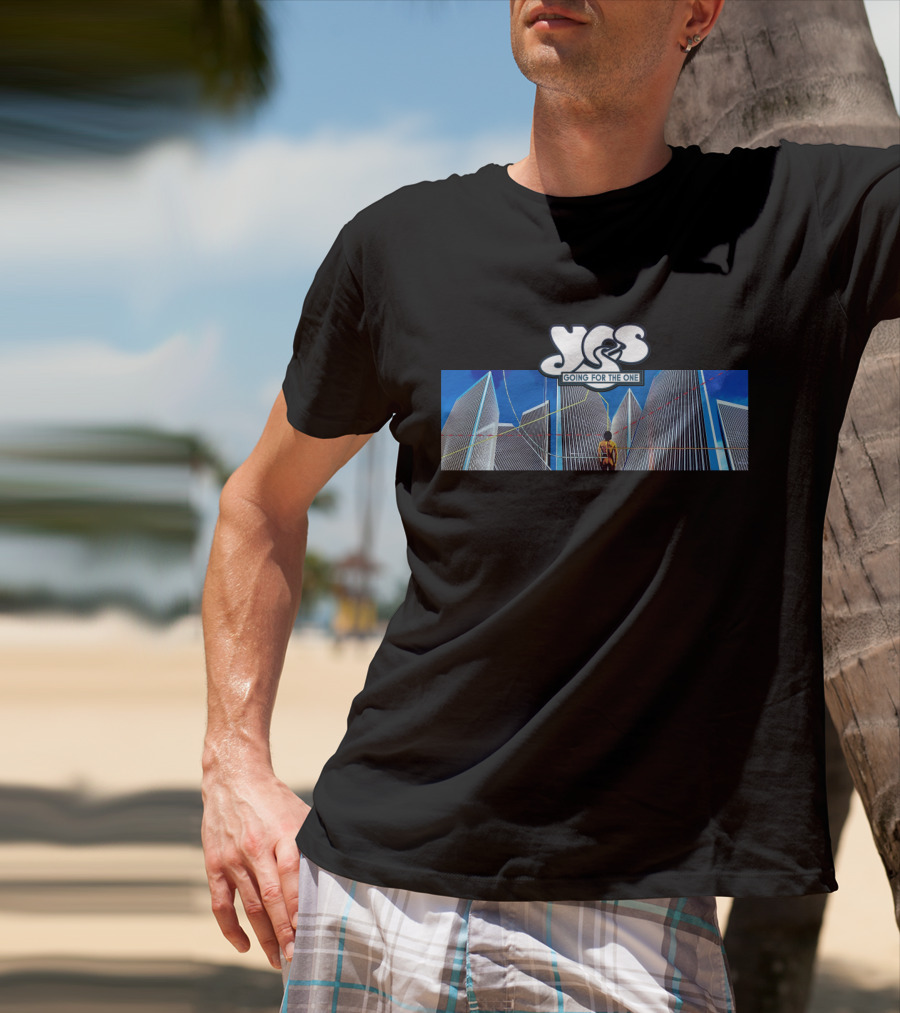 Yes Going For The One Album Cover Buildings And Man T-Shirt