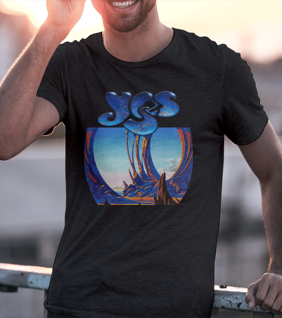Yes Album Art Cover Retro Fantasy Landscape T-Shirt