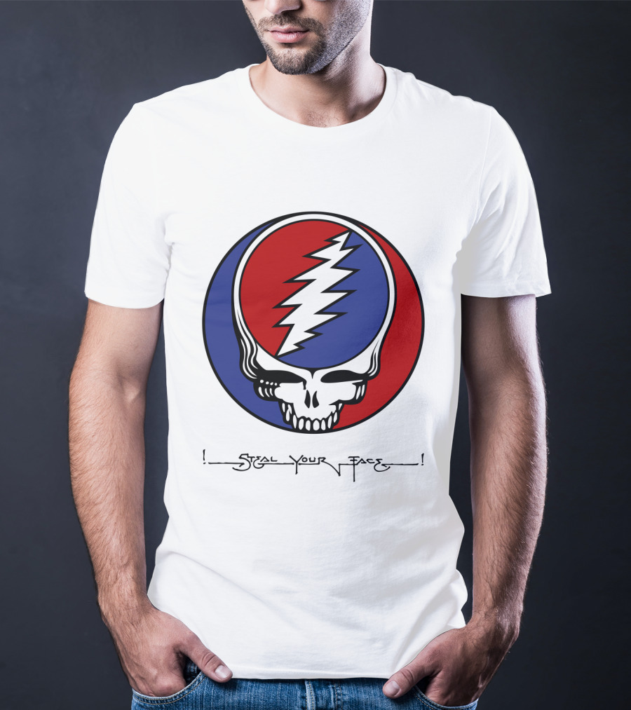 Gd Steal Your Face Skull T-Shirt