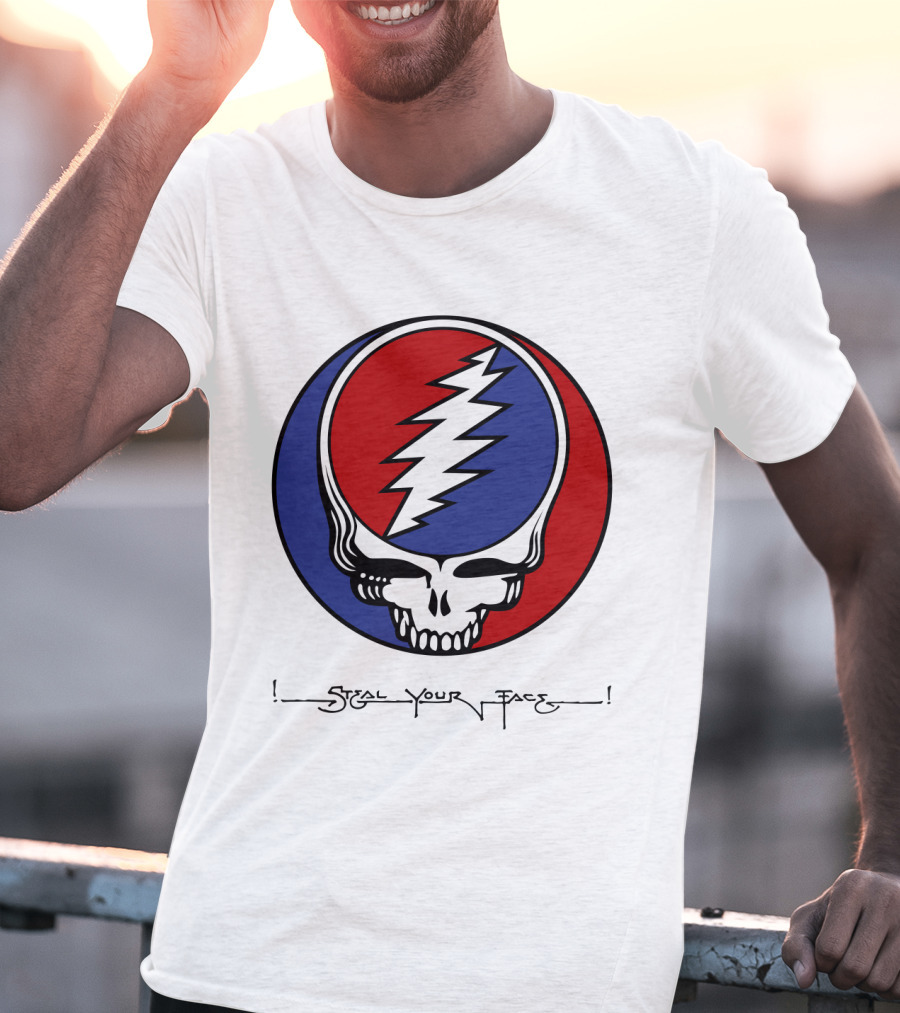 Gd Steal Your Face Skull T-Shirt