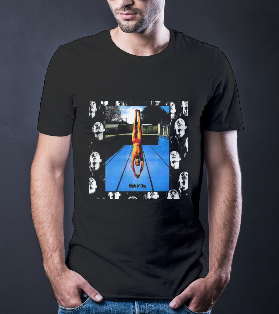 High 'N' Dry Dlp Swimming Pool Diver Photomontage T-Shirt