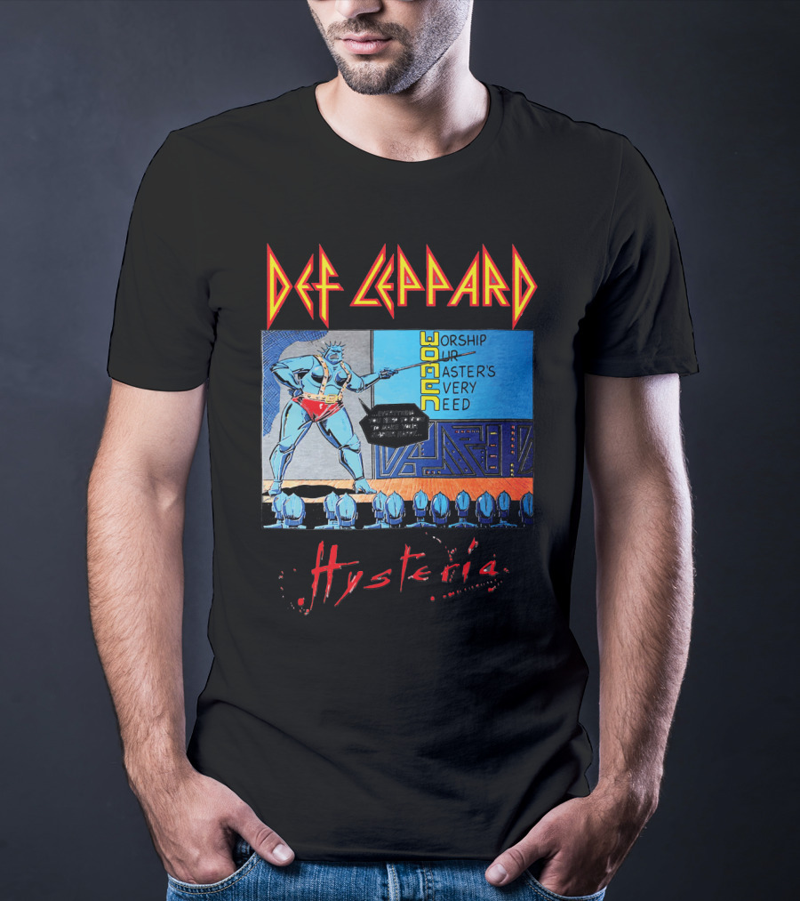 Def Leppard Hysteria Worship Woman Master's Need T-Shirt