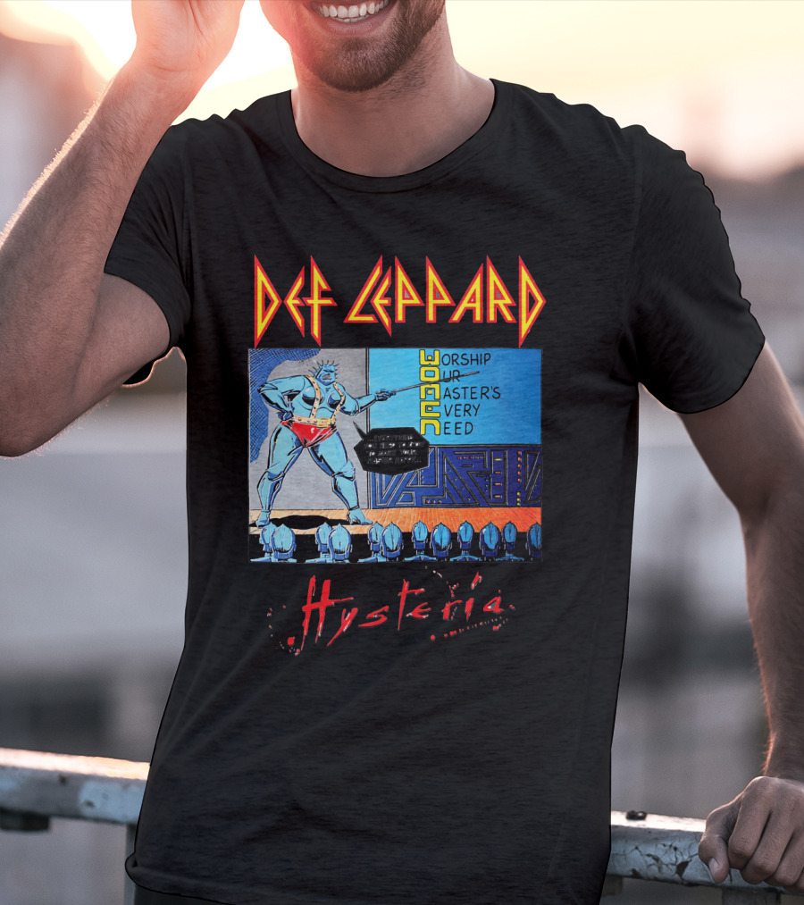 Def Leppard Hysteria Worship Woman Master's Need T-Shirt