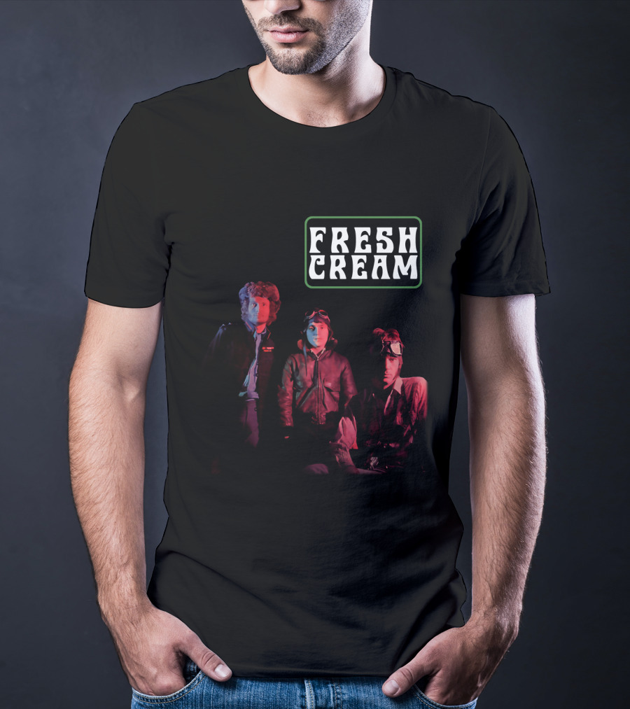 Fresh Cream 1966 Rock Band Album Cover Art T-Shirt