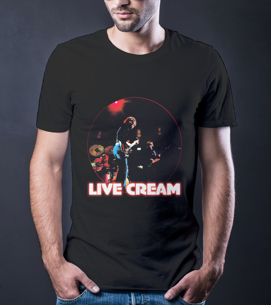 Live Cream Concert Performance Circular Visual T-Shirt