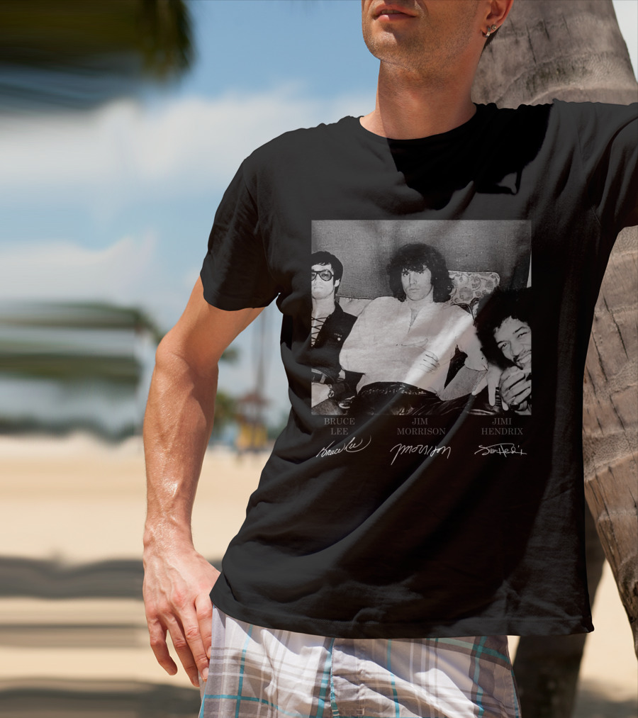 Bruce Lee Jim Morrison Jimi Hendrix T-Shirt