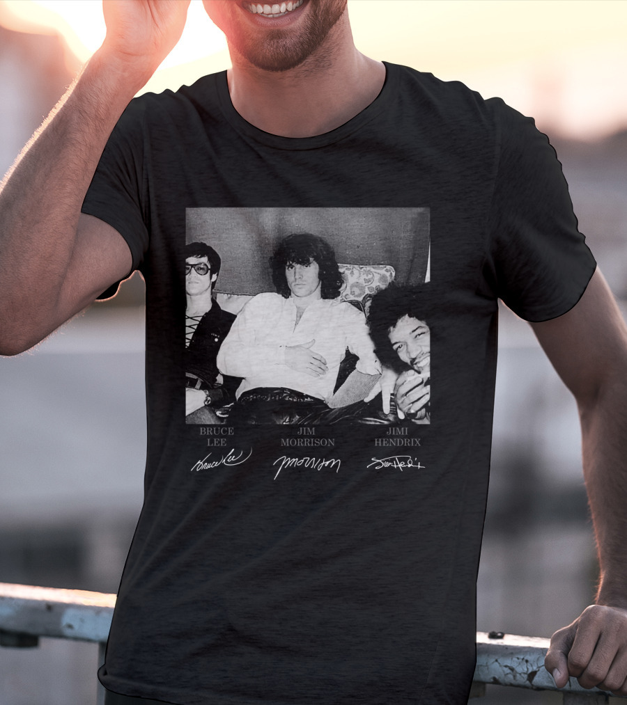 Bruce Lee Jim Morrison Jimi Hendrix T-Shirt