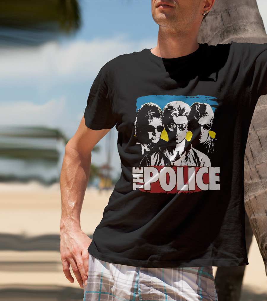 The Police Band Retro Style Silhouette T-Shirt