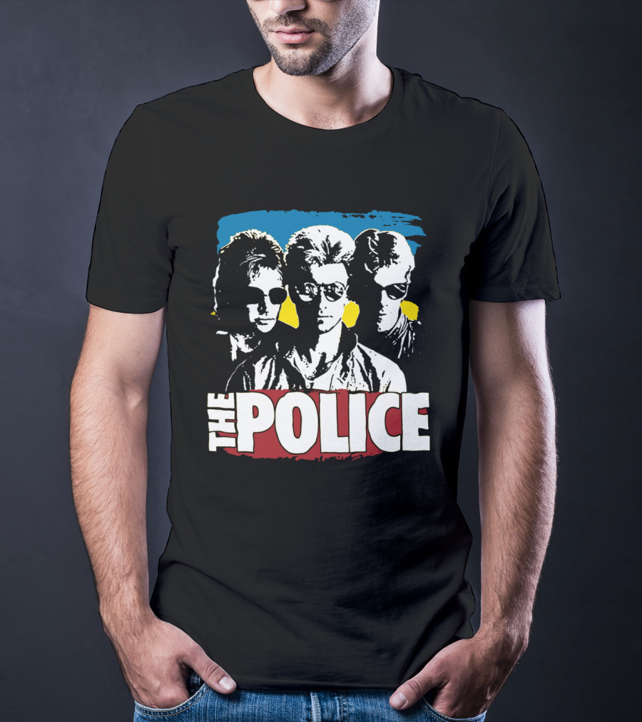 The Police Band Retro Style Silhouette T-Shirt