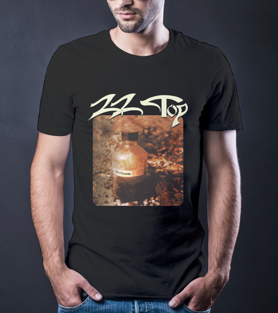 Zz Top Rhythmeen Bottle In Nature Scene T-Shirt