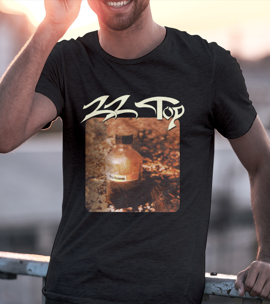 Zz Top Rhythmeen Bottle In Nature Scene T-Shirt