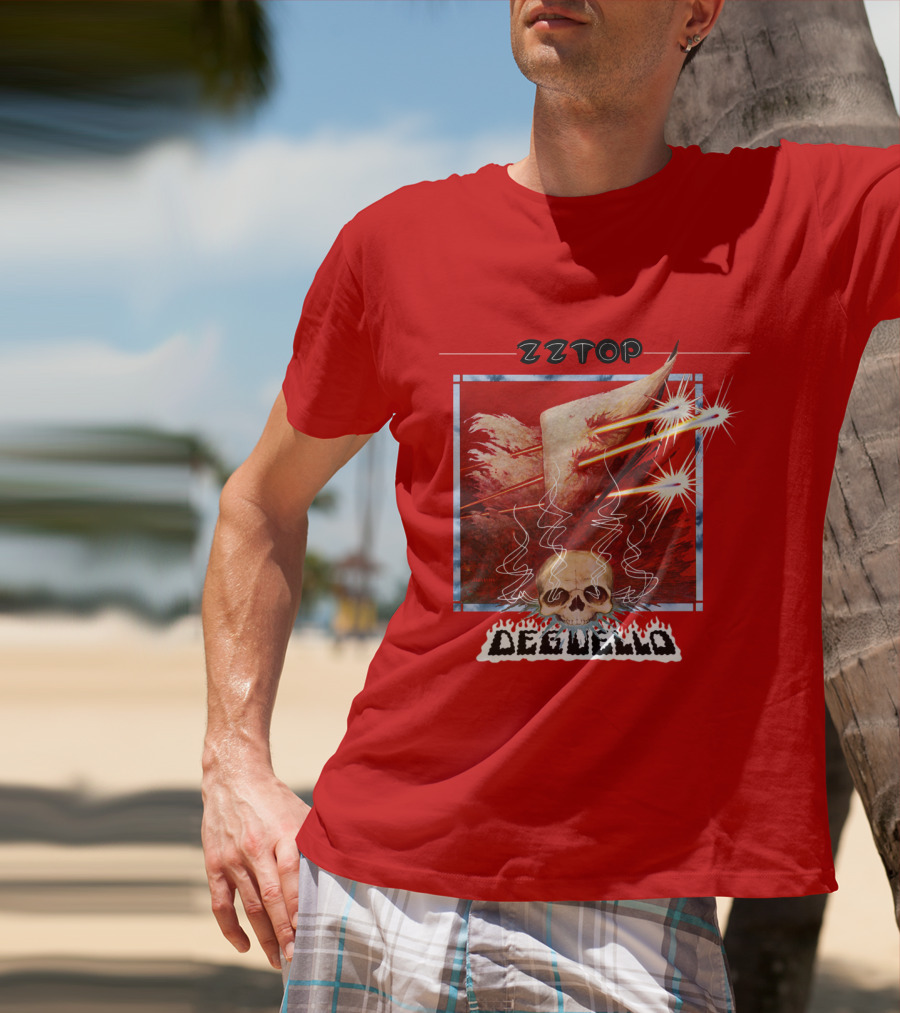 Zz Top Deguello Album Cover Skull Art T-Shirt