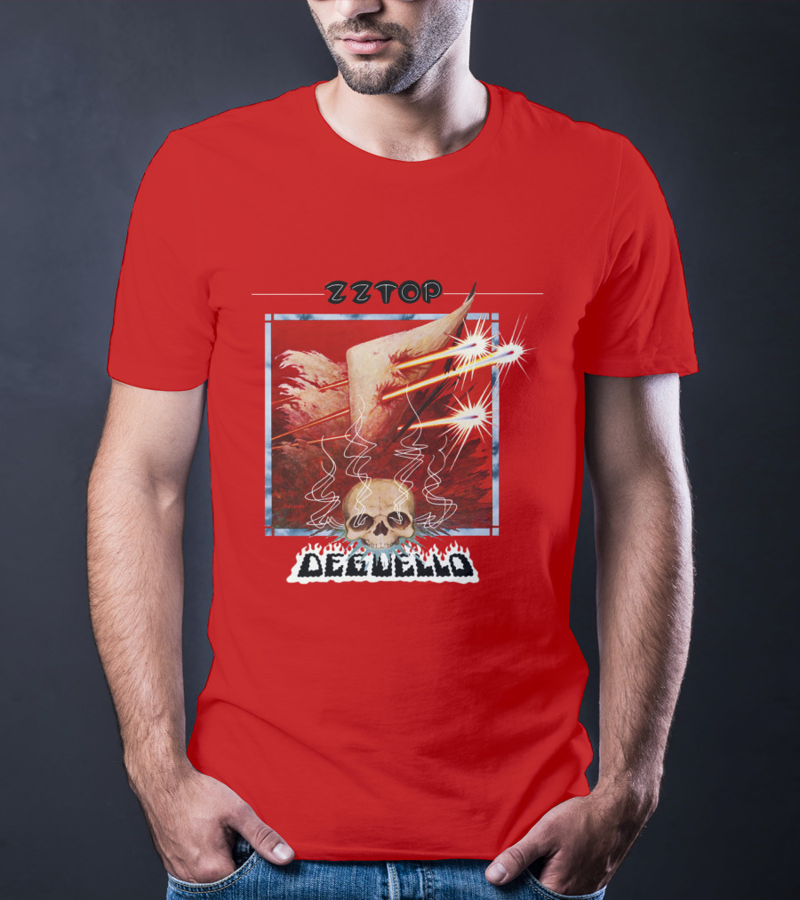 Zz Top Deguello Album Cover Skull Art T-Shirt