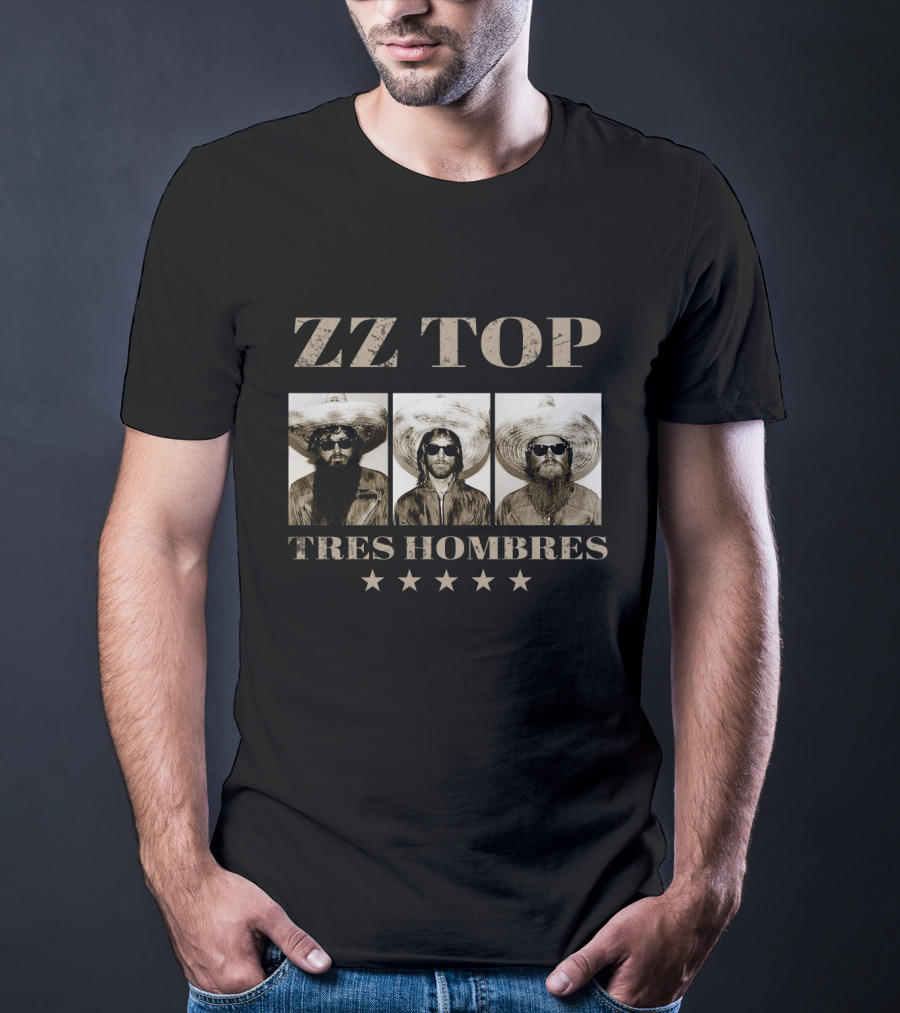 Zz Top Tres Hombres Stars T-Shirt