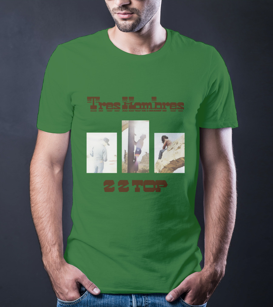Tres Hombres Zz Top Vintage Album Cover T-Shirt