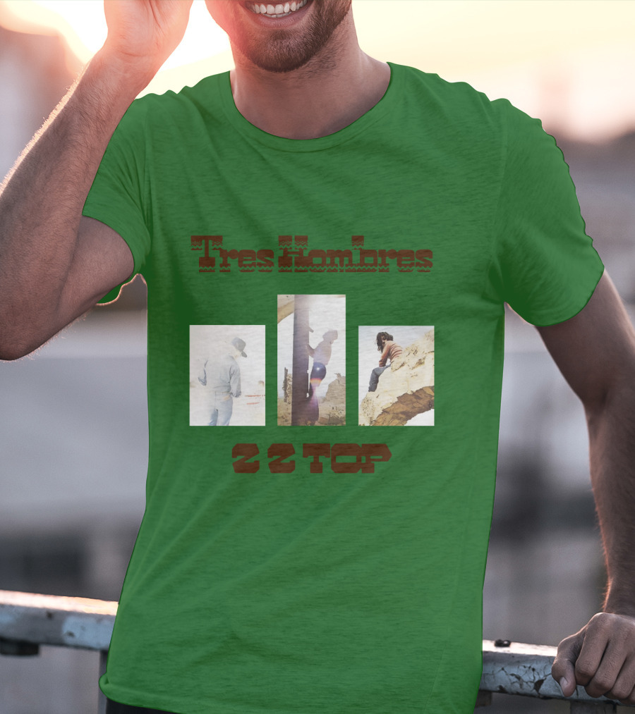 Tres Hombres Zz Top Vintage Album Cover T-Shirt
