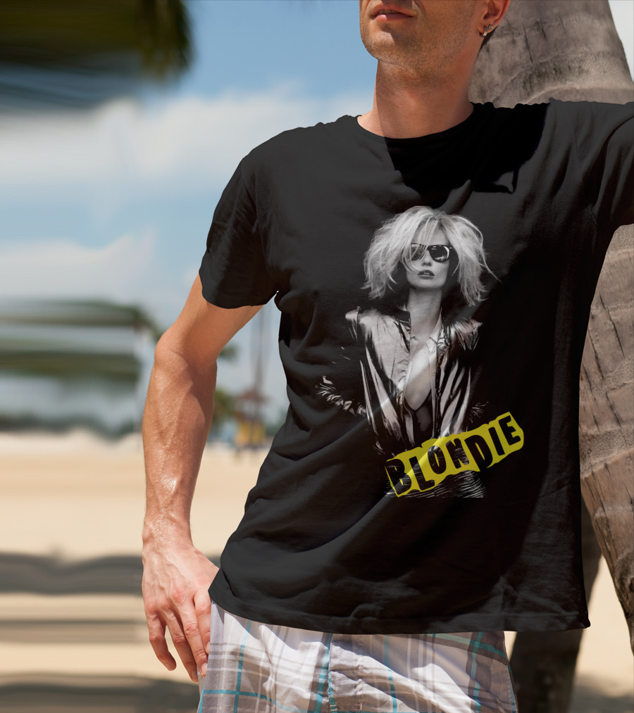 Blondie Silver Jacket And Sunglasses Iconic T-Shirt