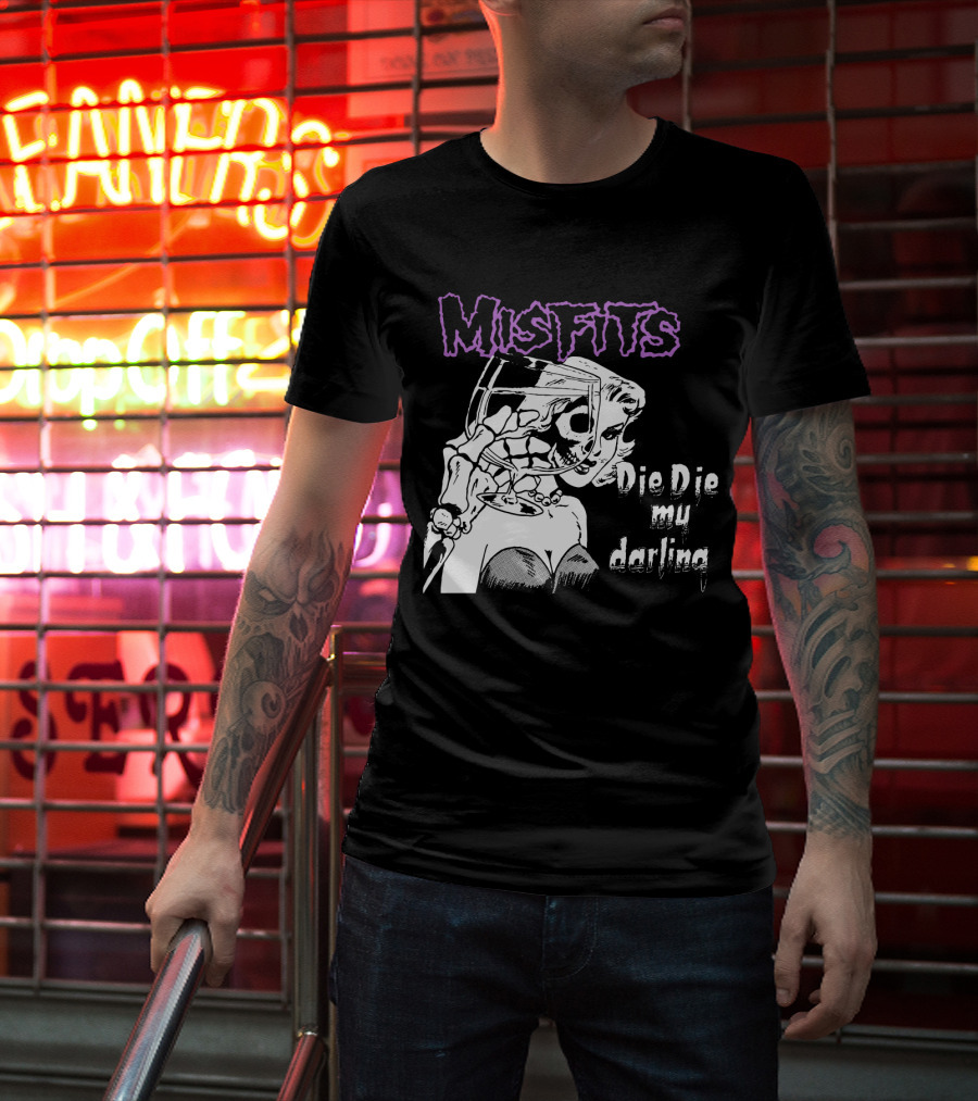 Misfits Die Die My Darling Vintage Comic Style Artwork T-Shirt