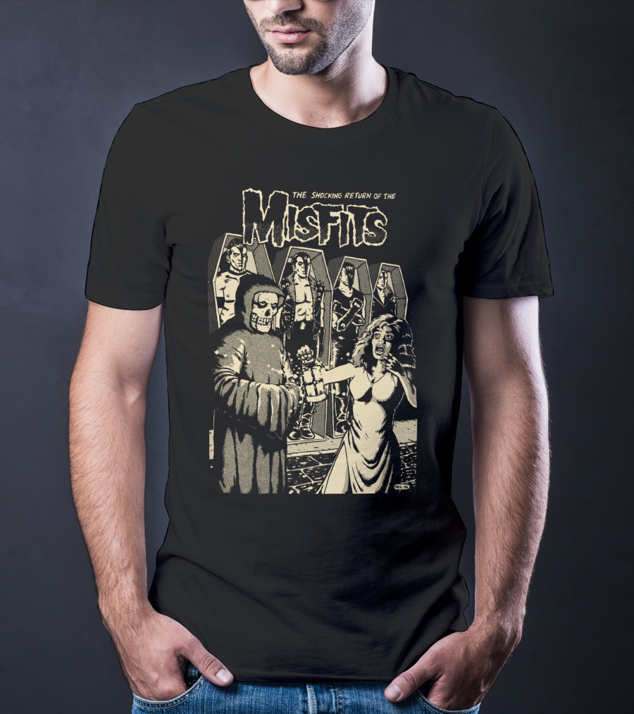 The Shocking Return Of The Misfits Coffin Horror Scene T-Shirt