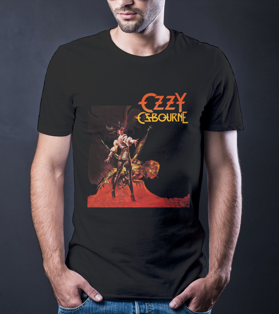 Ozzy Osbourne Bark At The Moon Retro Metal Art T-Shirt