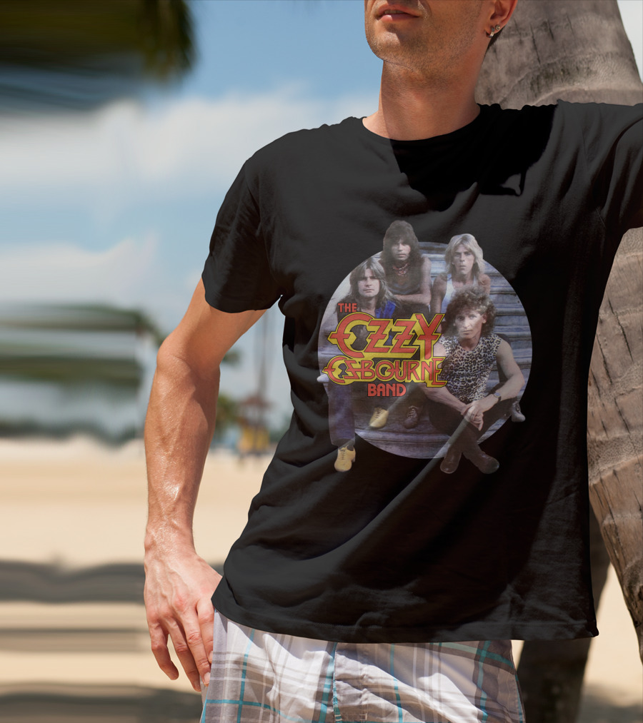 The Ozzy Osbourne Band Vintage Concert Tour Photo T-Shirt