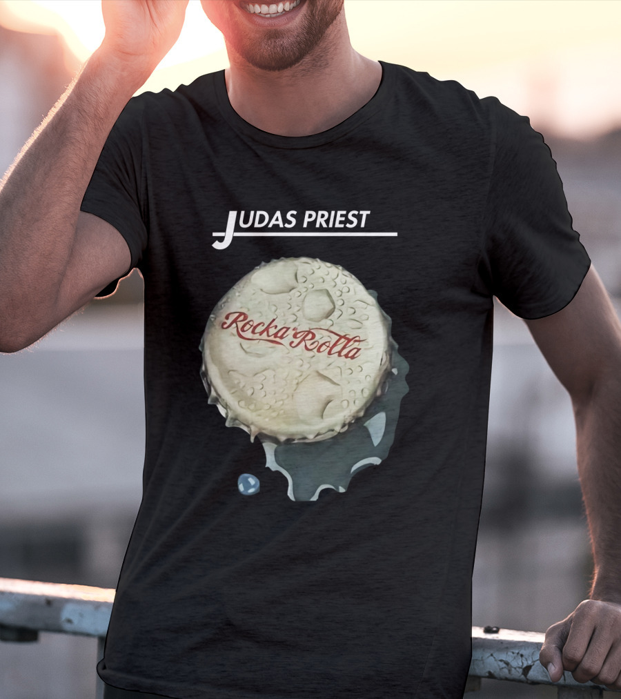 Judas Priest Rocka Rolla Bottle Cap T-Shirt