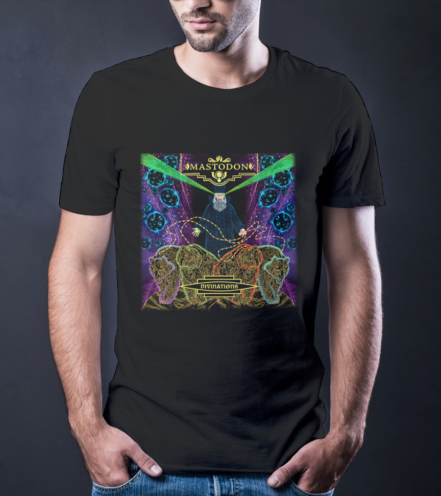 Mastodon Divinations Psychedelic Wizardry And Surreal Lions Artwork T-Shirt