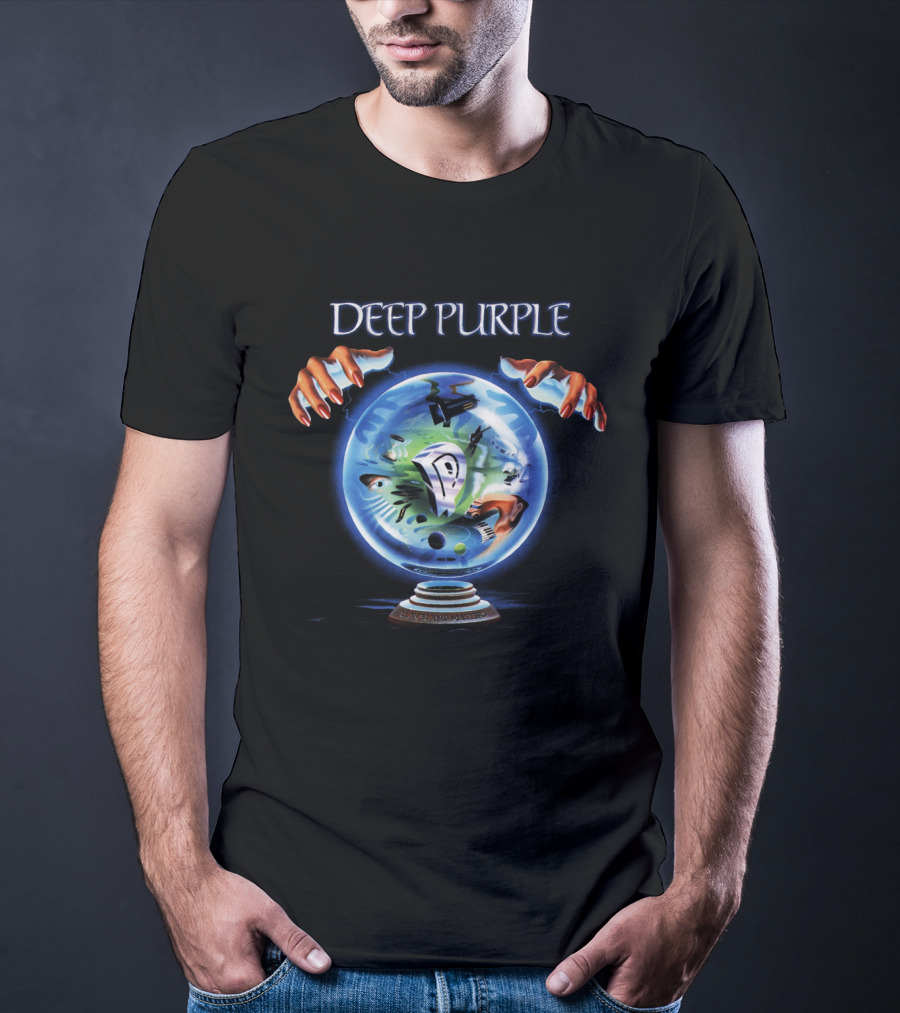 Deep Purple Crystal Ball Hands Album Art T-Shirt