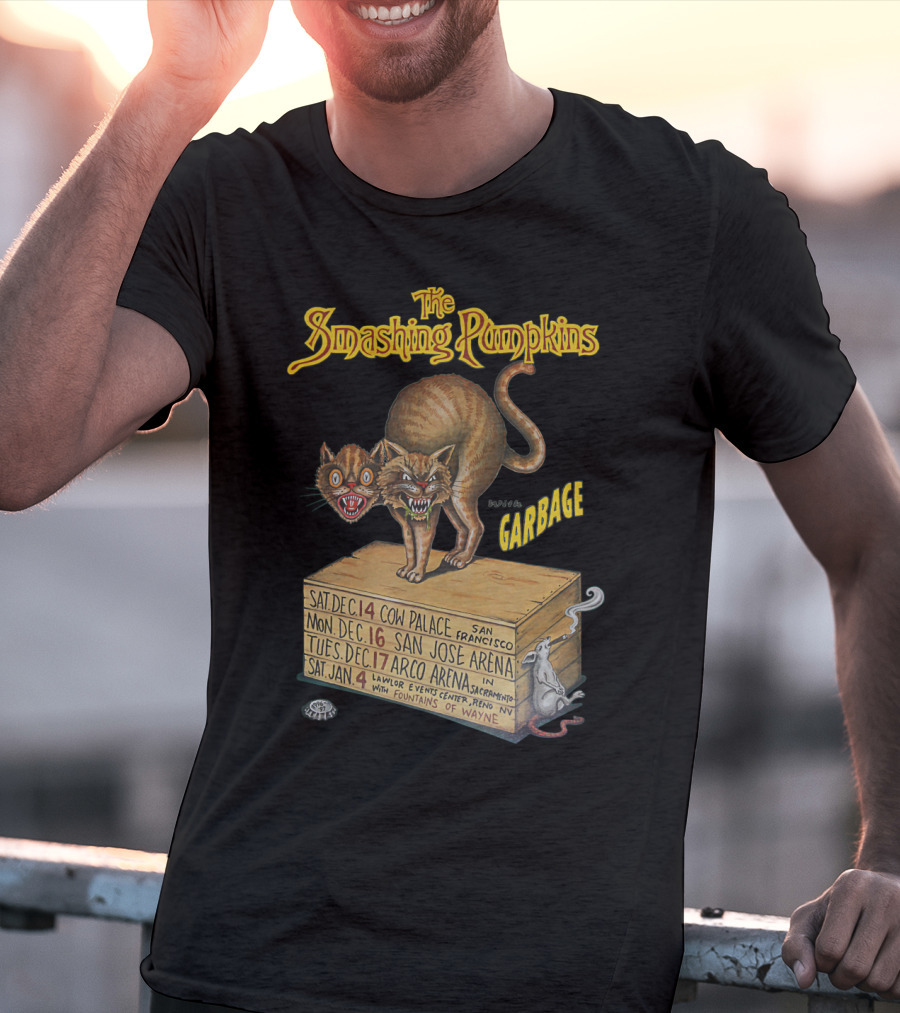 The Smashing Pumpkins Garbage Cow Palace San Jose Arena Arco Arena T-Shirt