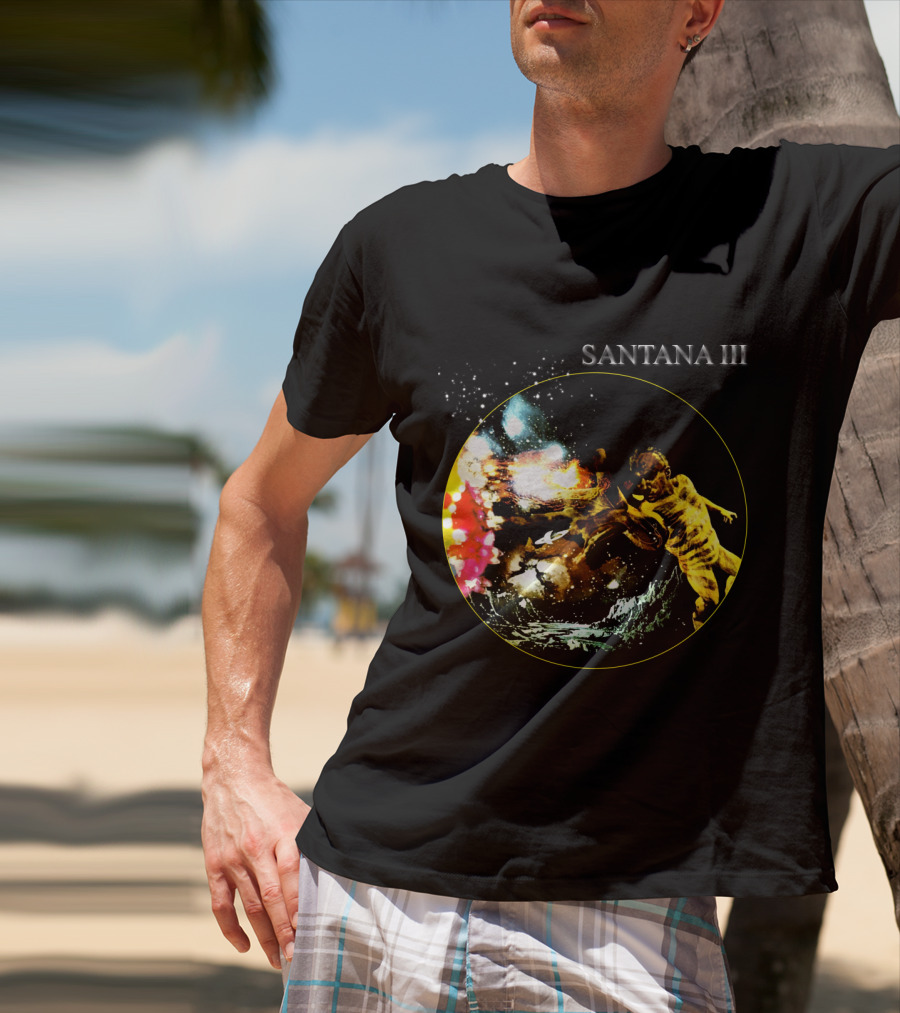 Santana Iii Psychedelic Cosmic Artwork T-Shirt