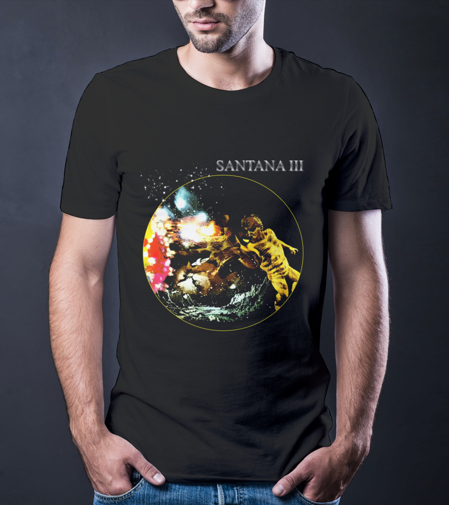 Santana Iii Psychedelic Cosmic Artwork T-Shirt