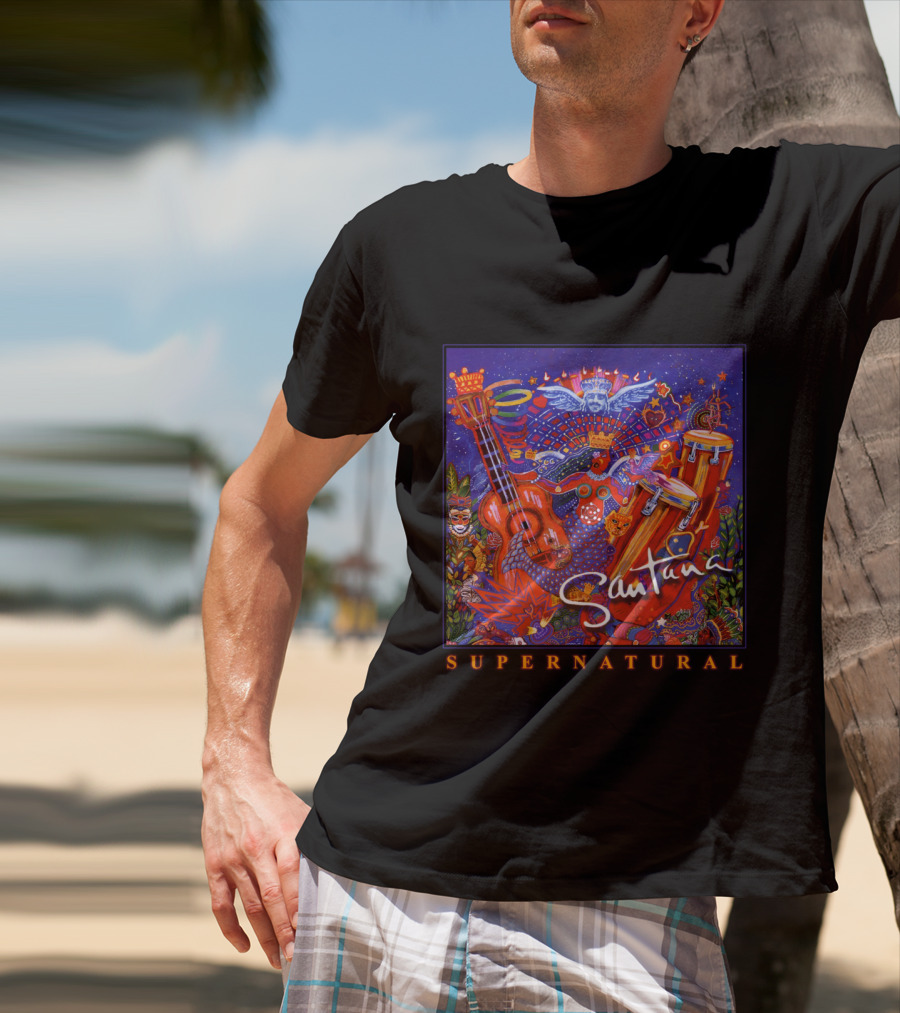 Santana Supernatural Album Artwork🎸 T-Shirt