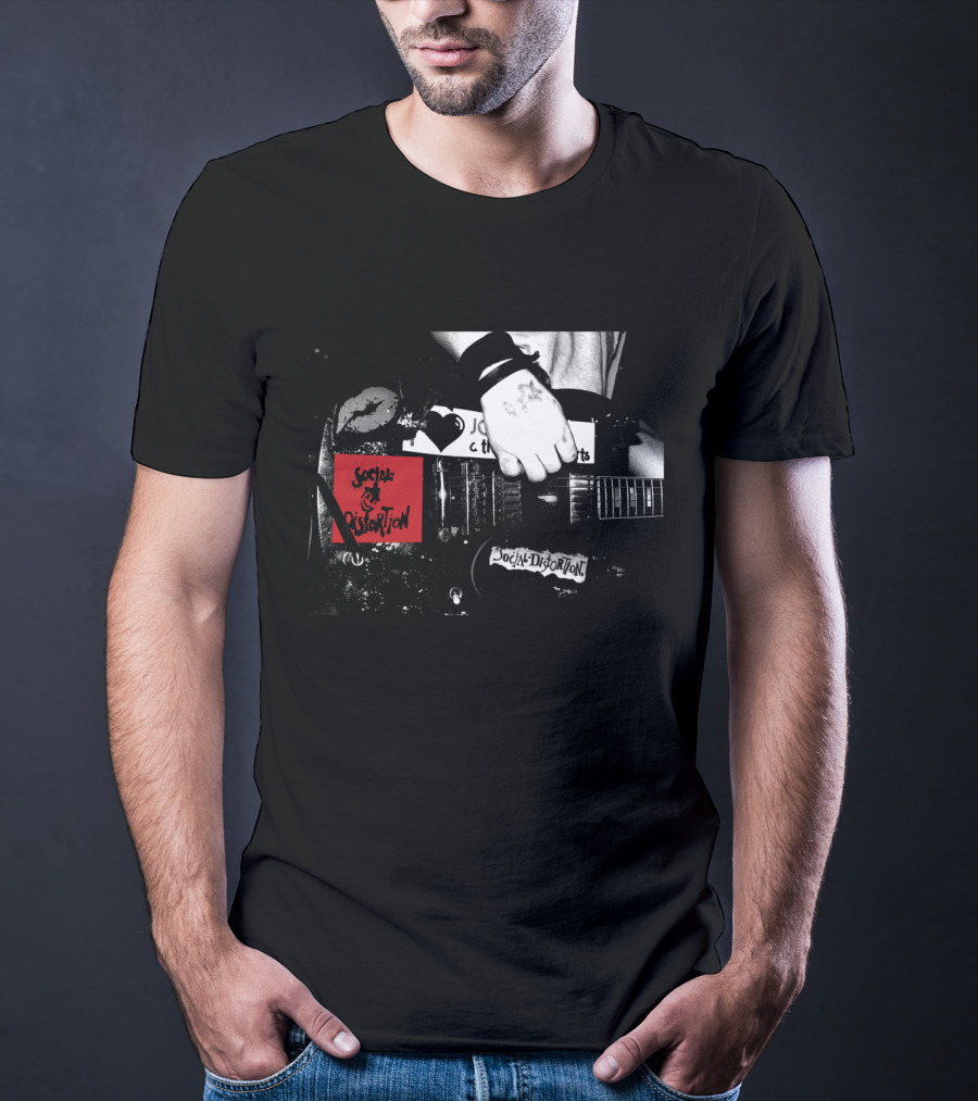 Social Distortion Guitar Image Artwork T-Shirt