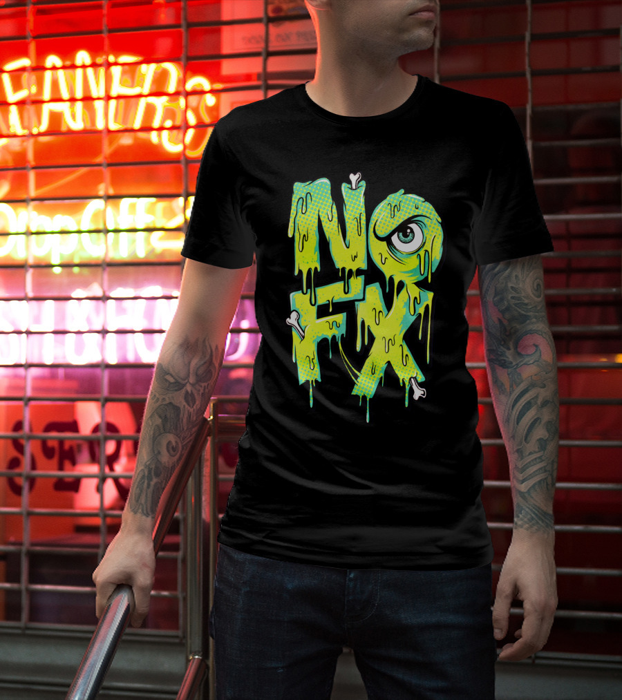 Nofx Melting Monster Eye Dripping Bones T-Shirt