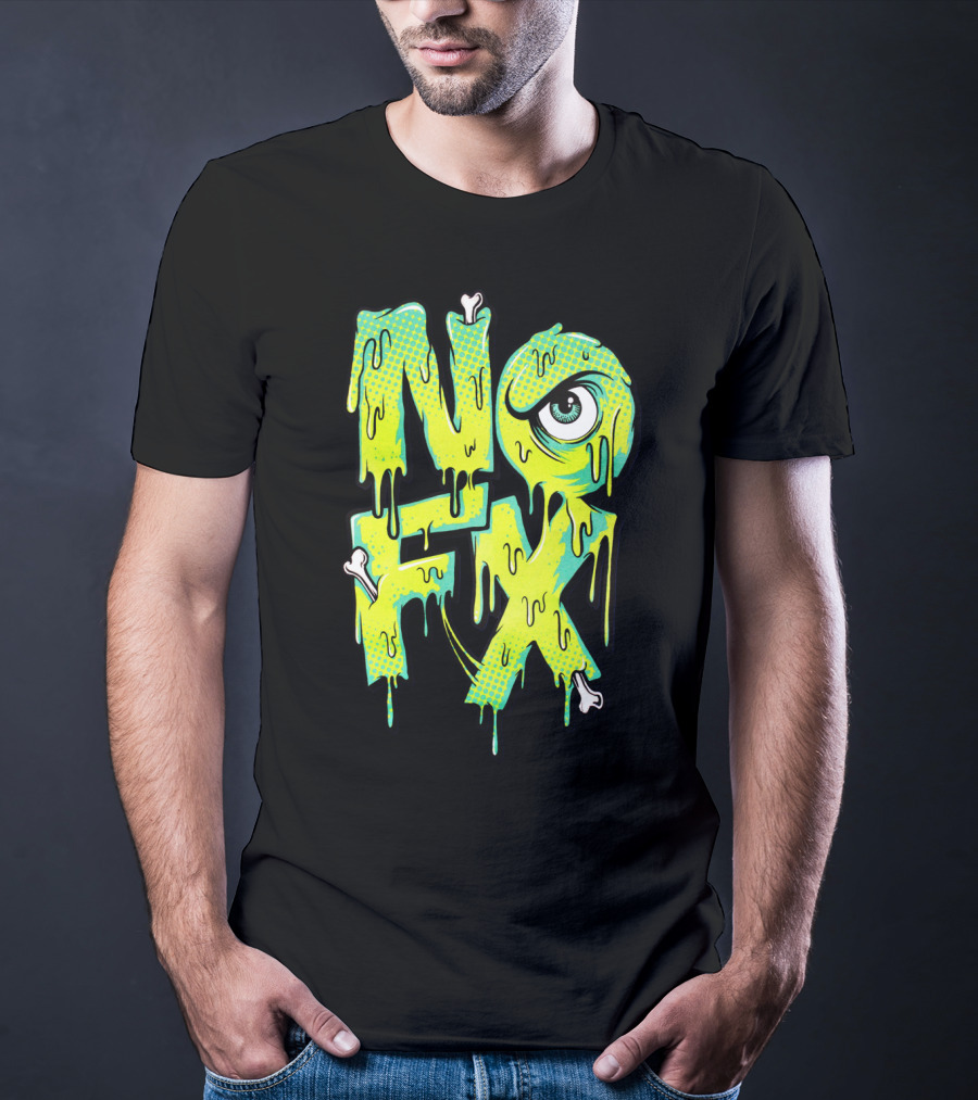 Nofx Melting Monster Eye Dripping Bones T-Shirt
