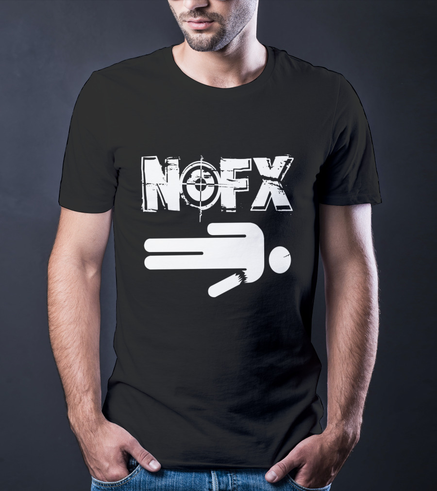 Nofx Target Logo Stick Figure T-Shirt