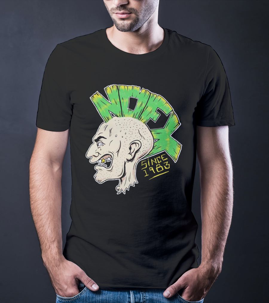 Nofx Since 1983 Punk Mohawk Character T-Shirt