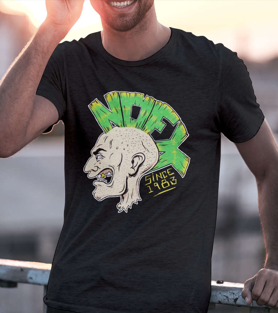 Nofx Since 1983 Punk Mohawk Character T-Shirt