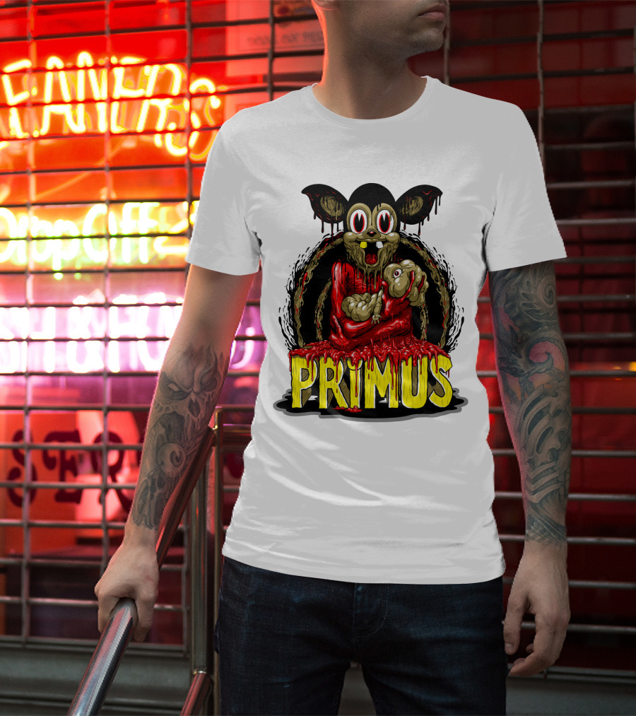 Primus Dripping Cartoon Horror Creature T-Shirt