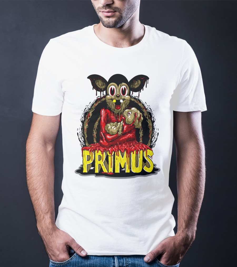 Primus Dripping Cartoon Horror Creature T-Shirt