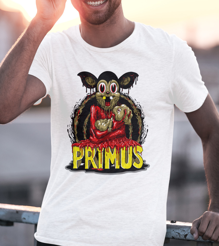 Primus Dripping Cartoon Horror Creature T-Shirt