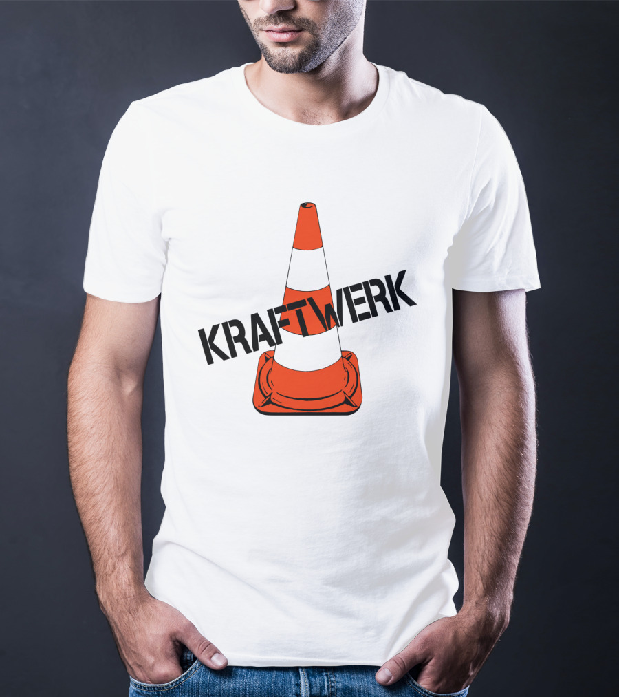 Kraftwerk Highway Traffic Cone Retro T-Shirt