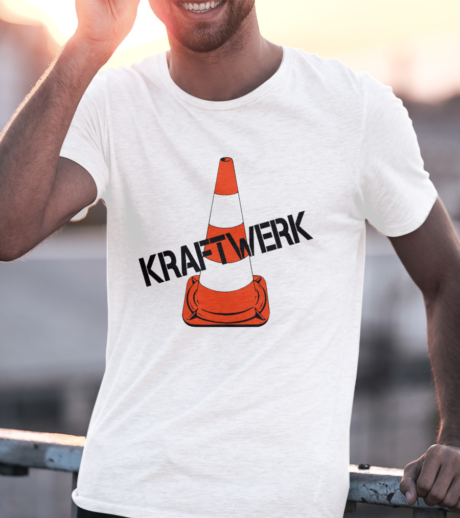 Kraftwerk Highway Traffic Cone Retro T-Shirt