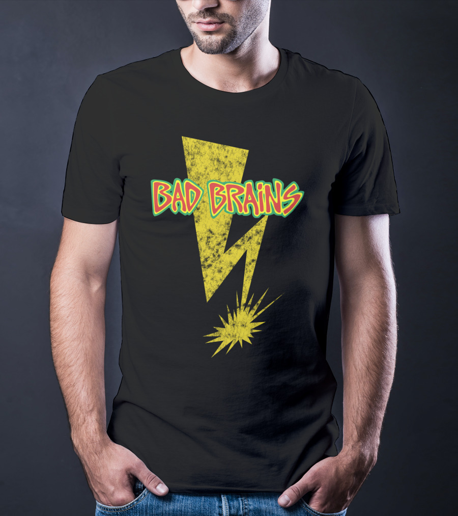 Bad Brains Yellow Lightning Bolt T-Shirt
