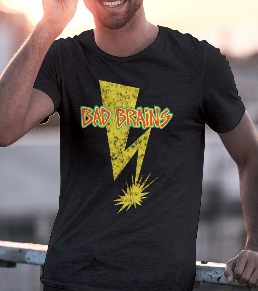 Bad Brains Yellow Lightning Bolt T-Shirt